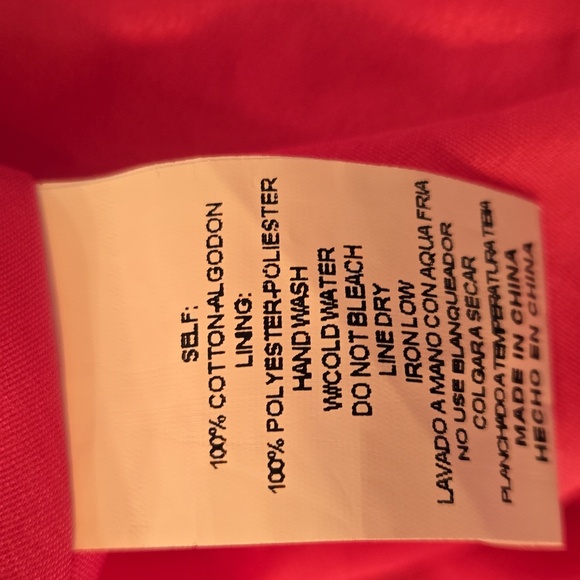 Cotton Tiered Ruffle Peasant Boho Sleeveless Dress Pink Size Large - Picture 11 of 11